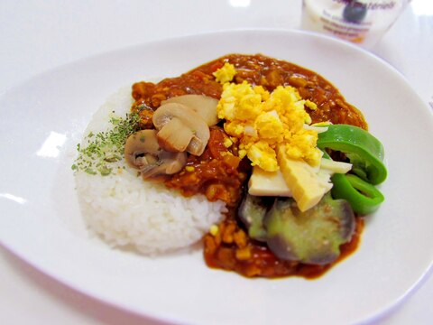 ワンプレートでバランス栄養のカレー